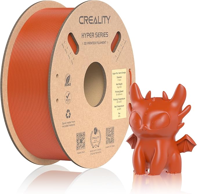 Official Creality Hyper PLA Filament 1.75mm, High Speed PLA 30-600mm/s Rapid 3D by Creality