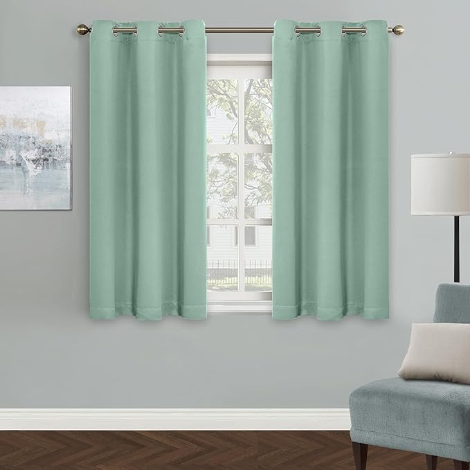 MYSKY HOME Light Green Curtains by MYSKYHOME