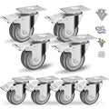 3" Swivel Plate Casters with Brake by CLOATFET