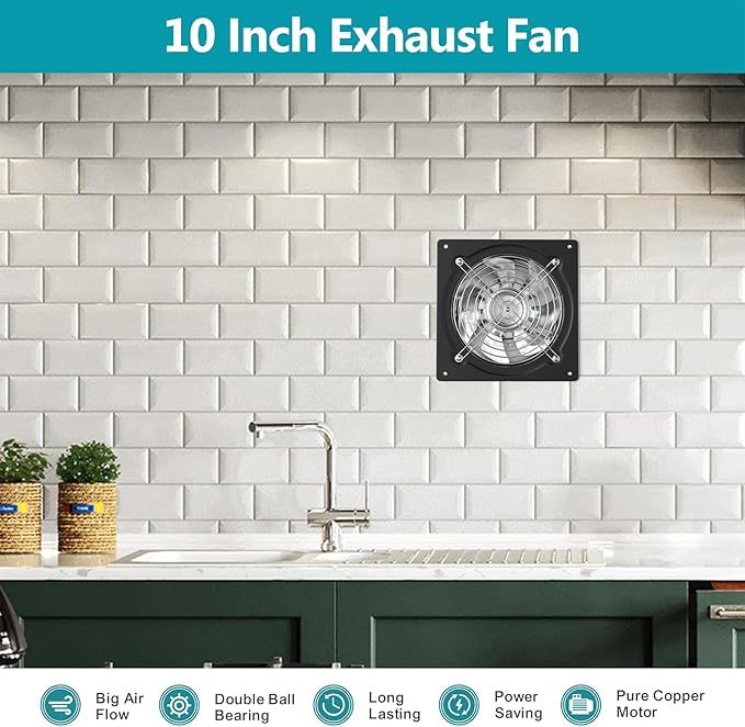 HG Power 10 Inch Metal Exhaust Fan - Image 8