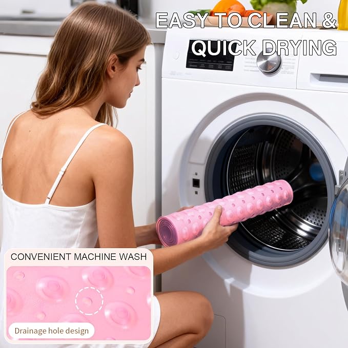 Anti-Slip Bathtub Shower mat, 39.3×15.7 inch（Approximately 100 × 40cm） Soft - Image 7