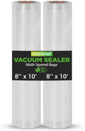 NutriChef Vacuum Sealer Bags 8x10 Rolls 2 Pack by NutriChef%E2%84%A2Kitchen