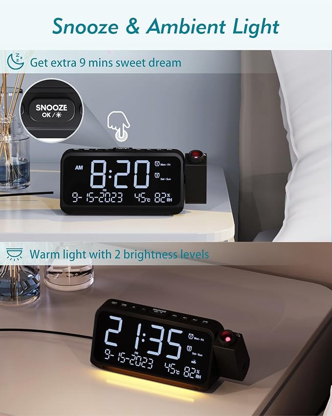 Roxicosly Projection Alarm Clock - Image 6