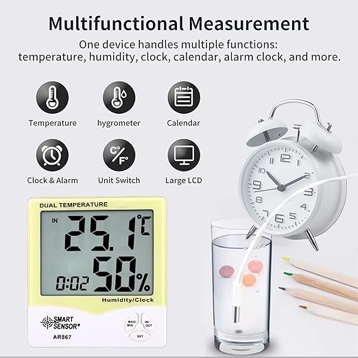 Digital Hygrometer Indoor Thermometer Room Temperature and Humidity Monitor - Image 2