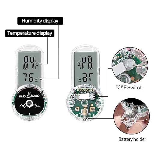 REPTI ZOO Upgraded Reptile Terrarium Thermometer Hygrometer, Digital Pet - Image 7