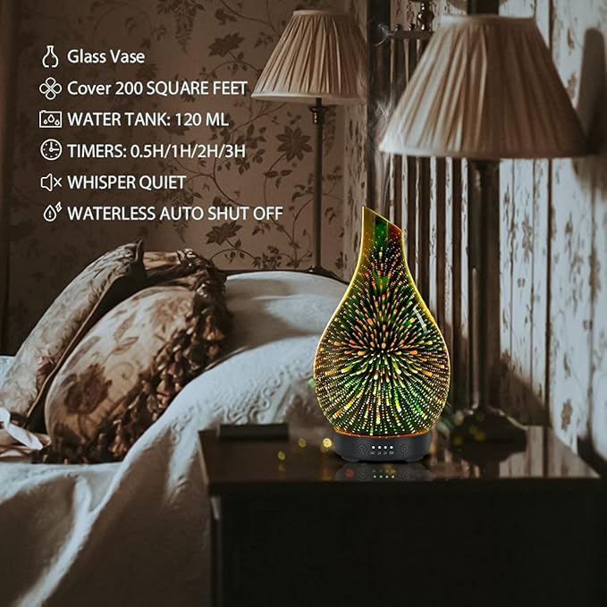 Essential Oil Diffuser 120ml Ultrasonic Aromatherapy Diffuser - Image 4