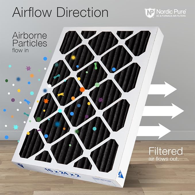Nordic Pure 10x20x2 Pleated MERV 8 Pure Carbon Air Filters 3 Pack | Actual - Image 8