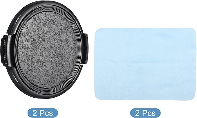 PATIKIL Camera Lens Cap, 2 Pack Sides Pinch Front Lens Cover - Image 3