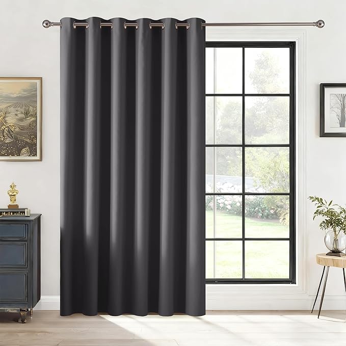 RYB HOME Blackout Thermal Insulated Curtains, Portable Curtain by RYBHOME