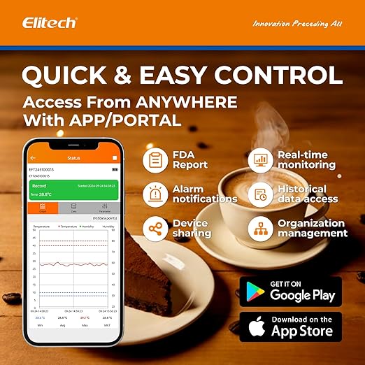 Elitech 4G Cellular & WiFi Temperature Humidity CO2 Sensor Data Logger 100000 - Image 7