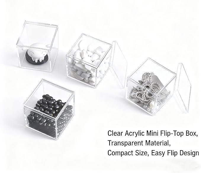 Acrylic Box Clear Acrylic Square Cube Display Boxes Multi-Purpose Container - Image 4