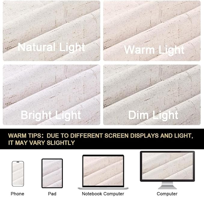 PrinceDeco 100% Blackout Curtains 90 Inches Long - Image 6