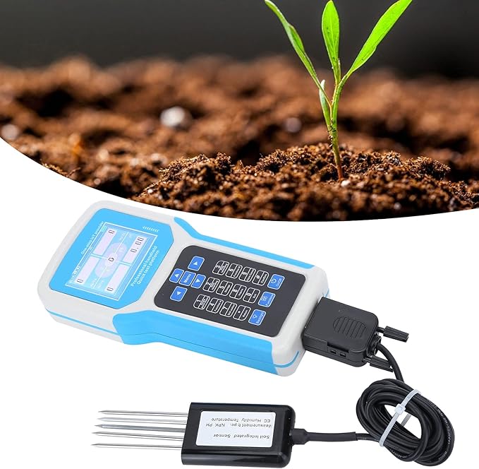 Fdit Soil Tester 240V Intelligent Npk English Version Handheld Phnitrogen Soil - Image 3