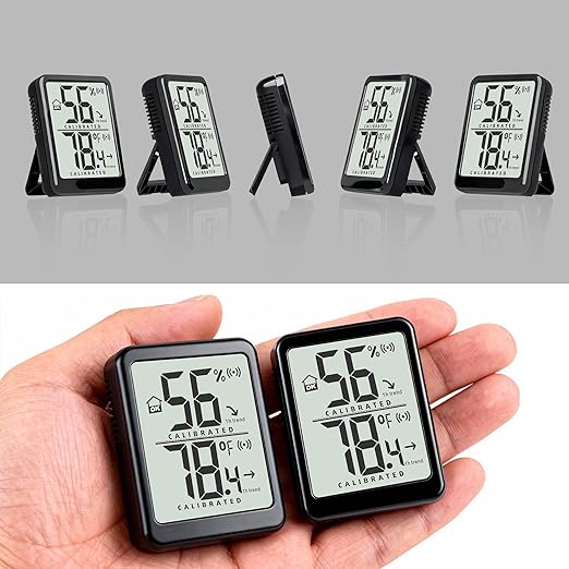 Antonki Room Thermometer Small Hygrometer Indoor Humidity Monitor Sensor - Image 6