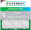 Filterbuy 24x24x1 Air Filter MERV 8 Essential Dust & Allergy Defense, by Filterbuy