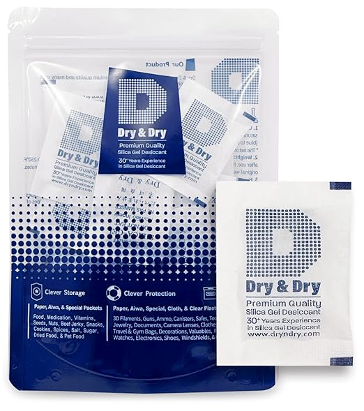 Dry & Dry 5 Gram Silica Gel Packets, Desiccants by DryDry