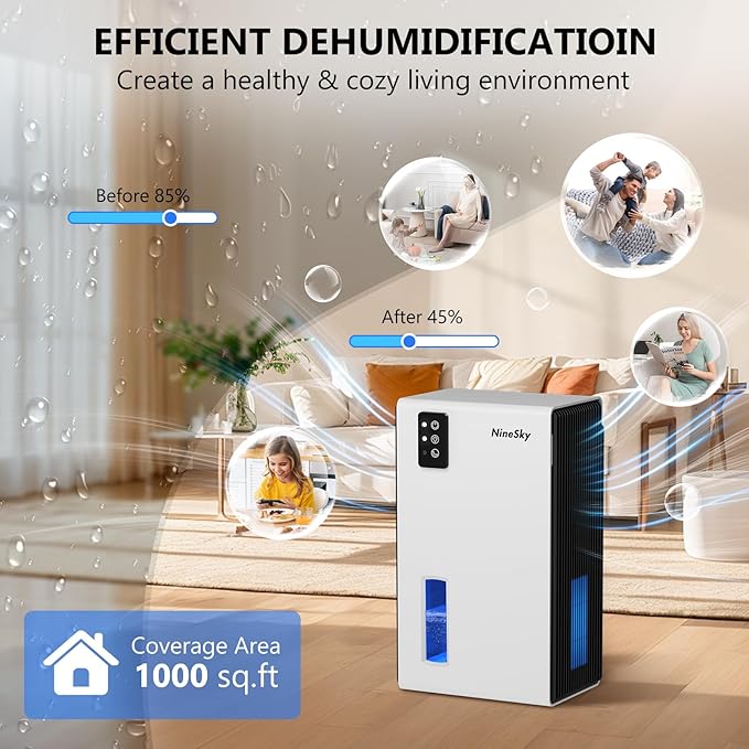 NineSky Dehumidifier, 95 OZ Dehumidifiers - Image 3