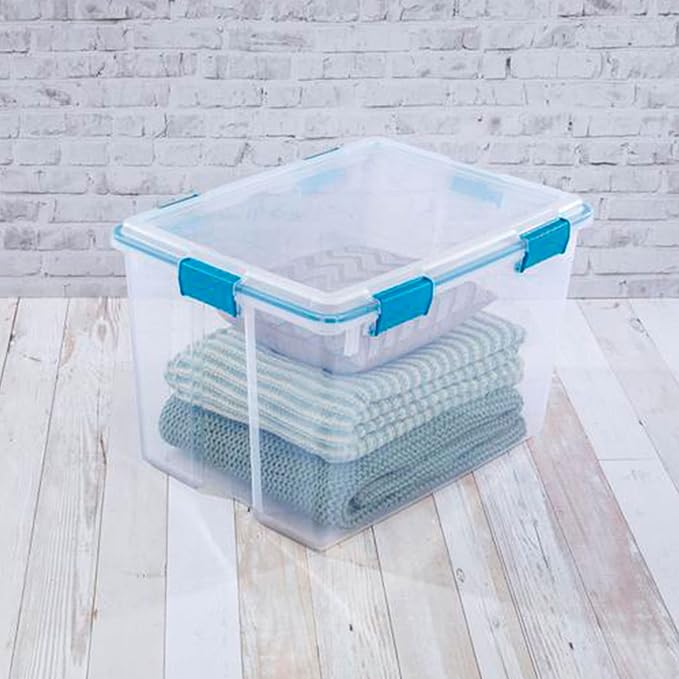 Sterilite 80 Qt Gasket Box, Stackable Storage Bin - Image 7