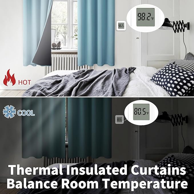 BGment Blackout Curtains 95 Inches Long 2 Panels Set - Image 4