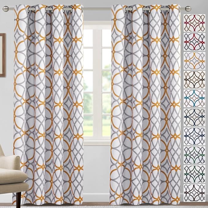 H.VERSAILTEX Blackout Curtains Printed Design by HVERSAILTEX