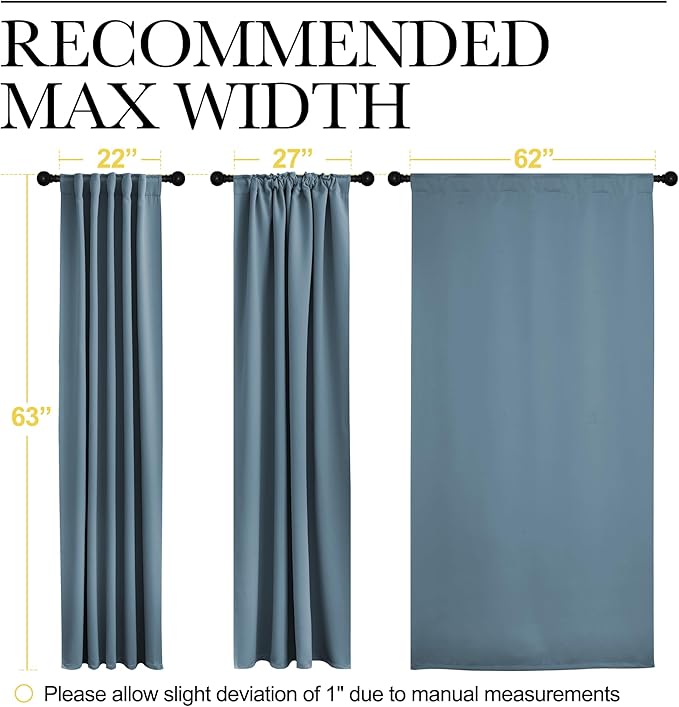 NICETOWN Black Out Curtain Panels - Image 7