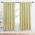 NICETOWN Window Curtains Blackout Drapes, Paler Yellow, 1 Pair, 52 by 72-Inch by NICETOWN