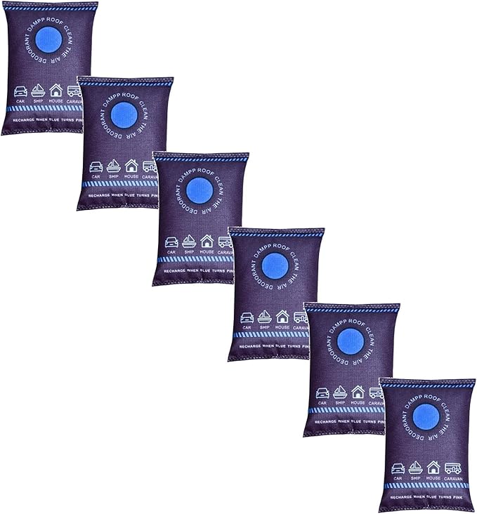 Reusable Dehumidifier Bags, Silica Gel Moisture Absorber, Microwave Rechargeable by Unknown