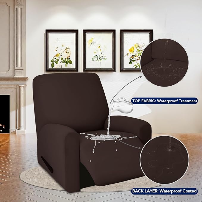 PureFit 100% Dual Waterproof Recliner Cover, Waterproof Couch Cover - Image 3