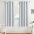 NICETOWN Room Darkening Draperies Curtains Panels, 2 Panels Greyish White W52 x by NICETOWN