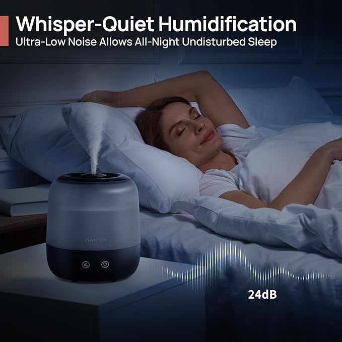 Clarston Humidifiers for Bedroom, 2L Top Fill - Image 4