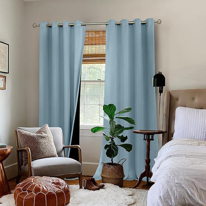 BGment Blackout Curtains 95 Inches Long 2 Panels Set - Image 2