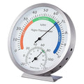 Hygro-Thermometer Stainless Steel 5 Inch Colorful Dial Indoor Outdoor by YINGWING