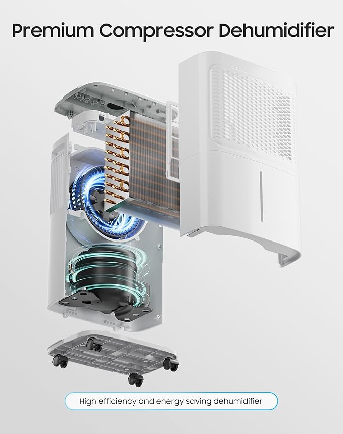 2500 Sq.Ft Dehumidifier for Basement Home, ASAHWo 34 Pints Dehumidifier - Image 7