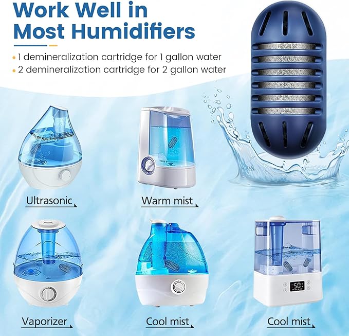 Demineralization Cartridge for HoMedics Ultrasonic Humidifiers: 16-Pack - Image 3