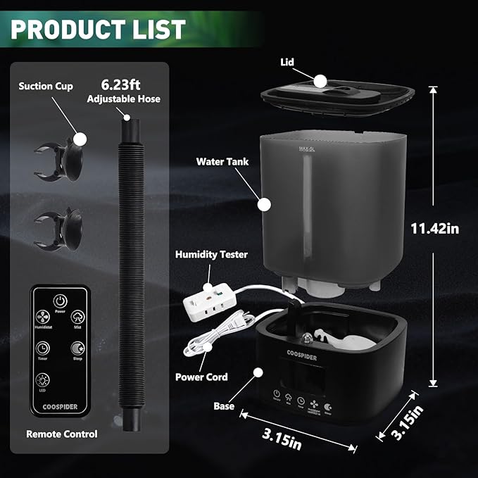Coospider Grow Tent Humidifiers - Image 7