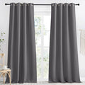 NICETOWN Grey Blackout Curtain 118 inch Long, W55 x L118, 1 Panel, Thermal by NICETOWN