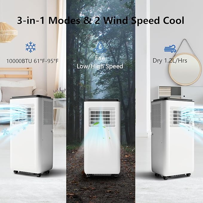 10, 000 BTU Portable Air Conditioner 3IN1 AC Unit - Image 6