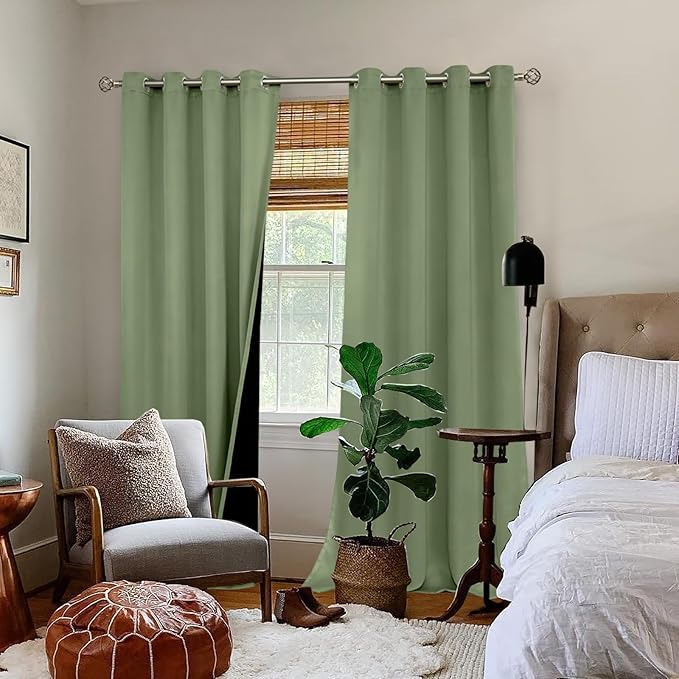 BGment Blackout Curtains 95 Inches Long 2 Panels Set - Image 2