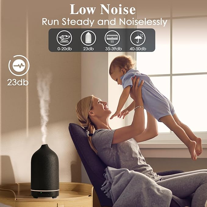 Diffuserlove Ceramic Essential Oil Diffuser Aromatherapy Diffusers - Image 6