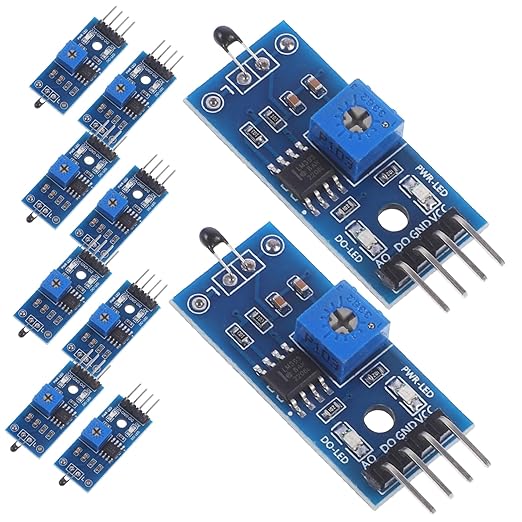 DOITOOL 20pcs Pin Thermosensitive Relay Modules Photoresistor Module Detection - Image 6