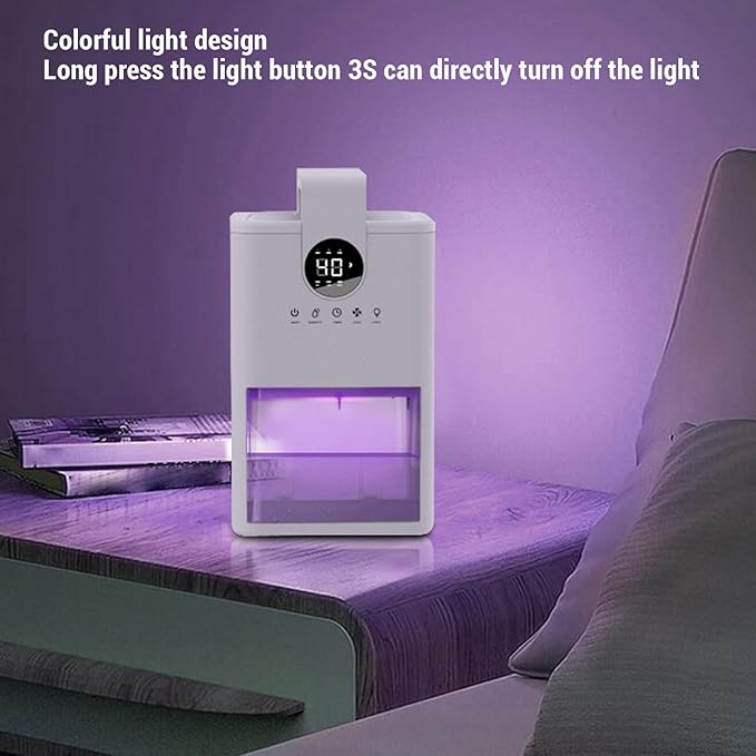 Small Dehumidifier, 1L Water Tank Portable Dehumidifier - Image 6