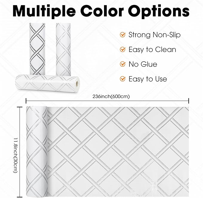 Drawer and Shelf Liners for Kitchen Cabinets Non-Adhesive Cabinet Liners Strong - Image 6