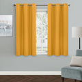 MYSKY HOME Musturd Yellow Blackout Curtains by MYSKYHOME
