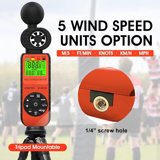 BTMETER Heat Stress Meter Anemometer - Image 6