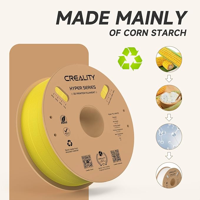 Official Creality Hyper PLA Filament 1.75mm, High Speed 30-600mm/s Rapid 3D - Image 5