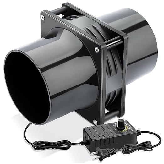 Wathai 120mm x 38mm 4 Inch Small Exhaust Fan 12V Duct Fan by Wathai
