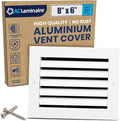 8x6 Inch Air Return Vent Cover Decorative – Premium Aluminum AC Vent Cover by LAMINAIRE
