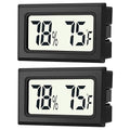 2 Pack Mini Digital Hygrometer Thermometer Gauge, Indoor Outdoor Temperature by JEDEW