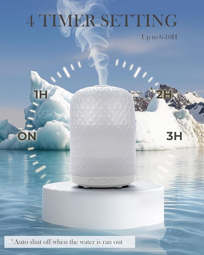 Essential Oil Diffuser – 2.4MHz Ultrasonic Aromatherapy Diffuser, Health Night - Image 6