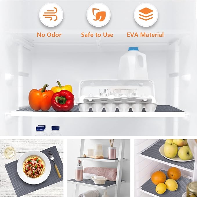 Shelf Liners for Kitchen Cabinets Refrigerator Liners Waterproof Oil-Proof - Image 4